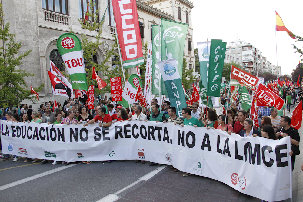 Manifestacion educacion contra la LOMCE 08