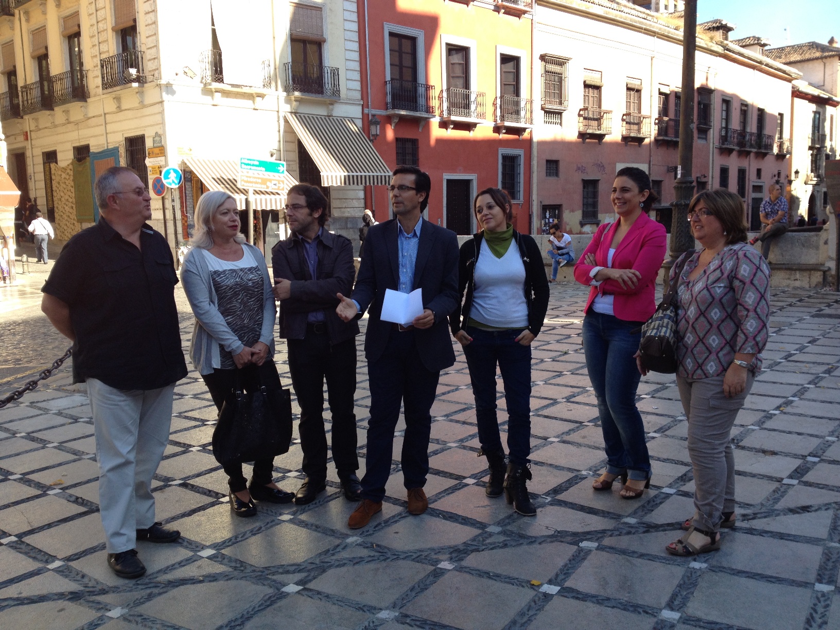 Visita concejales Carrera del Darro