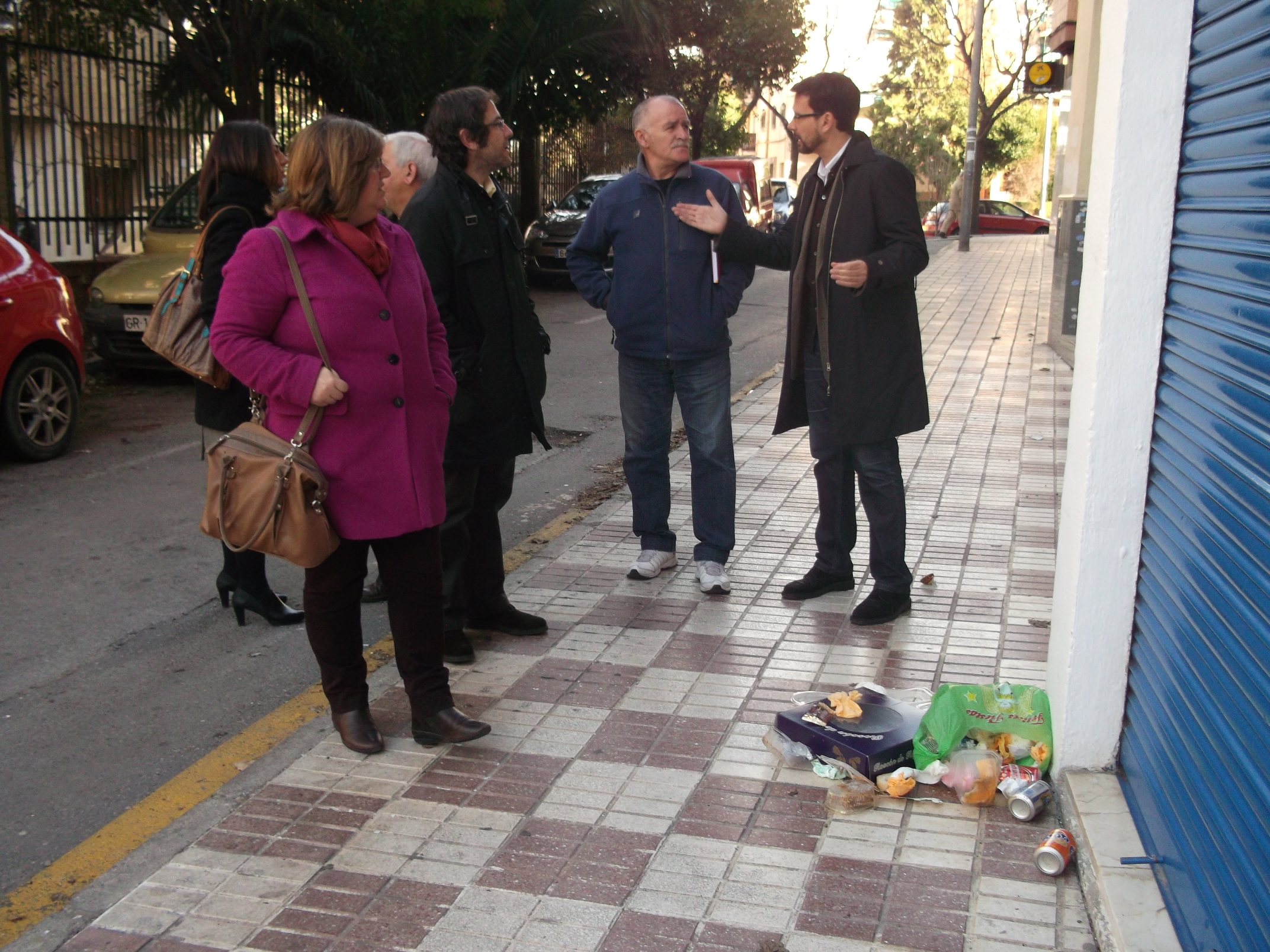 VISITA CONCEJALES PSOE CHANA