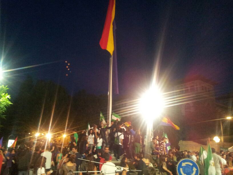 Bandera republicana | Manifestación | Avenida constitución