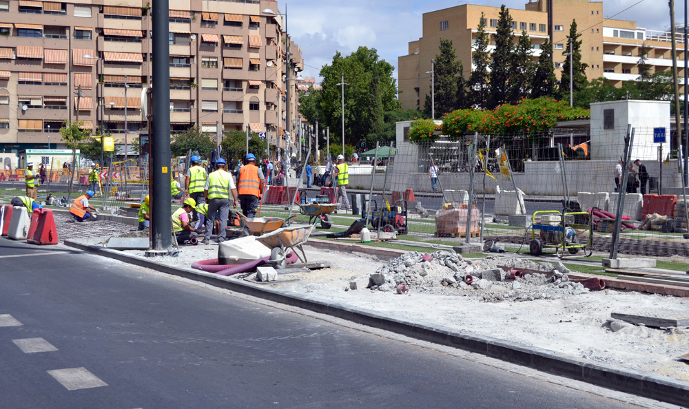 Pajaritos Caleta Parada Taxis mediana Obras 1