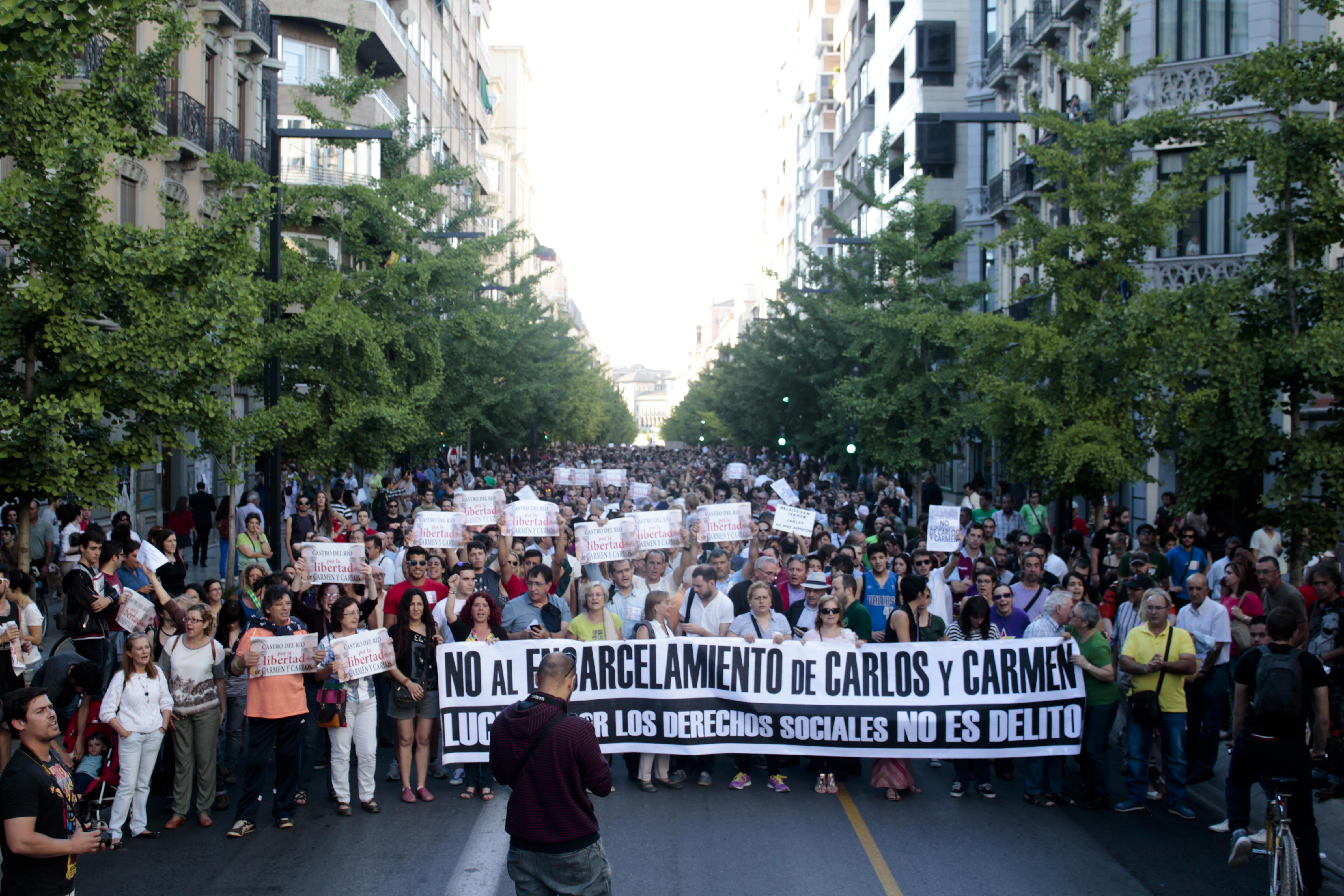 Carmen Carlos Indulto Manifestación