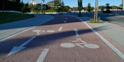 red ciclista carril bici