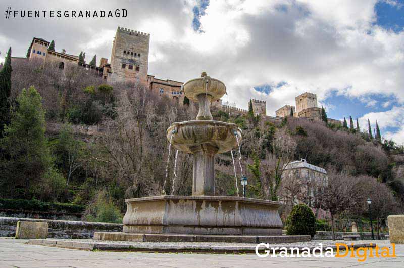 Fuente-Paseo-de-los-Tristes-y-Alhambra