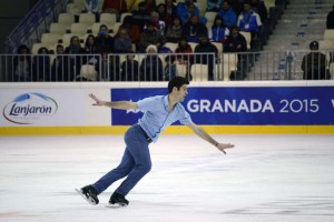 Universiada 2015-02-05 patinaje artistico-Javier Raya final