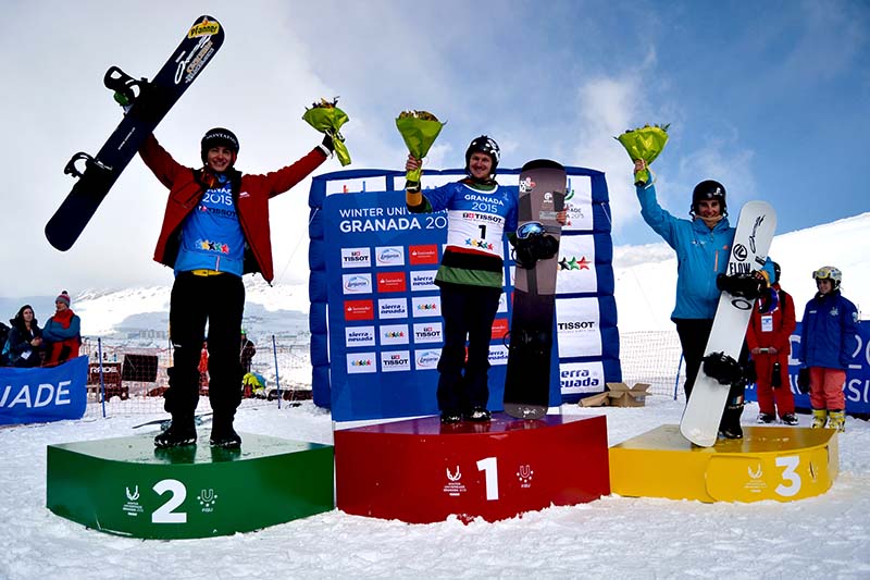 Universiada 2015-02-06 SnowBoard Cross Masculino final