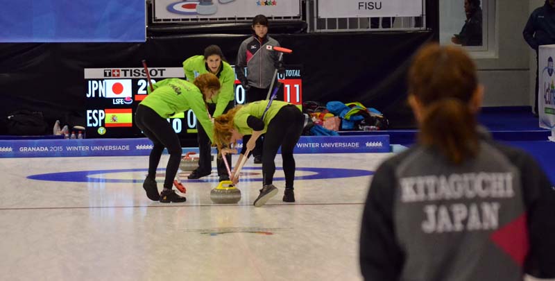 Universiada 2015-02-09 - Curling Femenino - España - Japón