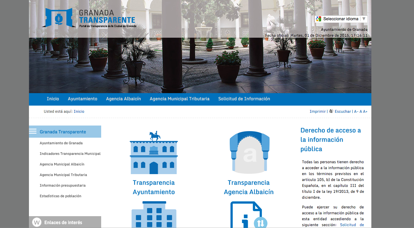 Portal de transparencia de granada