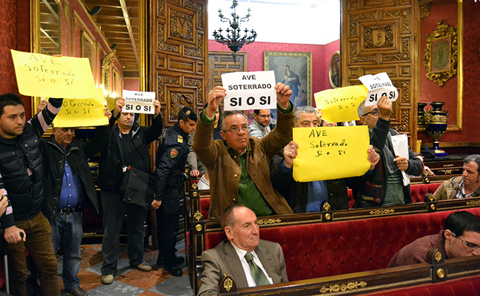 Plataforma AVE soterrado Rosaleda Pleno 1