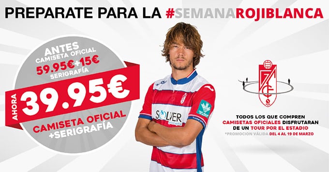 CAMISETA granada semana rojiblanca