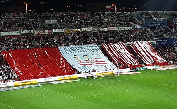 Tifo POrta Chikito Lucena Granada CF Las palmas