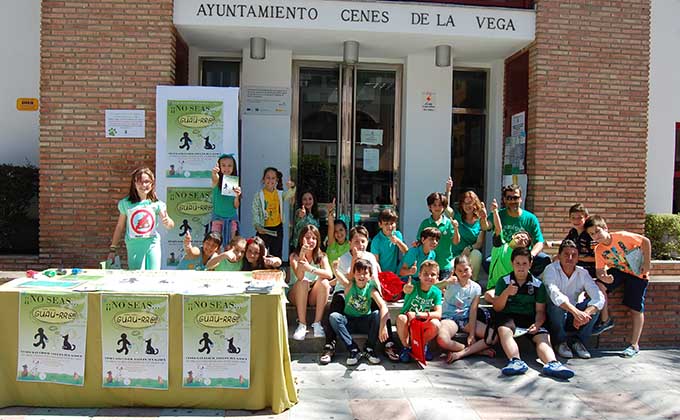 Escolares en el Ayto