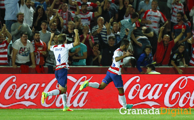 celebracion gol carcela GRANADA C.F. - ATHLETIC CLUB DE BILBAO