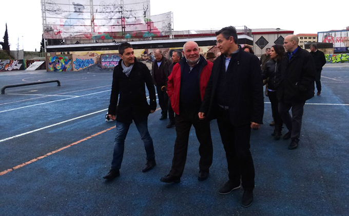 Los concejales de Cs en el botellodromo