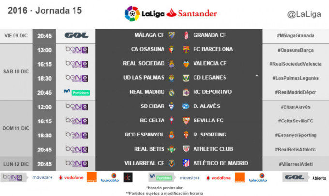 horarios-jornada-15-laliga-santander