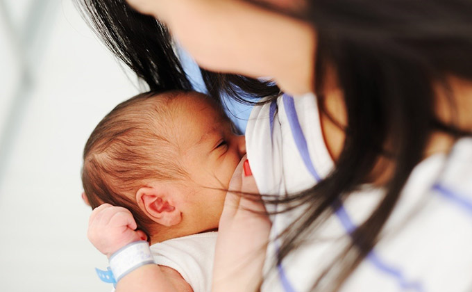 Mother Breastfeeding her newborn