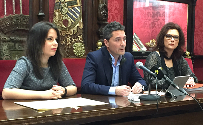 Los concejales de Ciudadanos en rueda de prensa