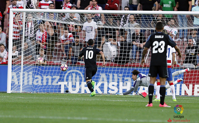 granada cf real madrid gol james ochoa