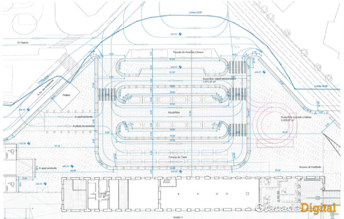 estaciongranada-MAPA DE PLAZA DE TRENES