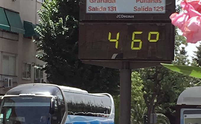 Ola de calor julio 2017 termoetro granada