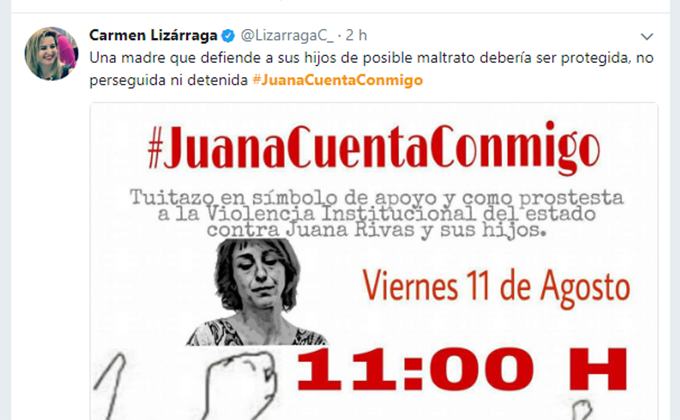 Tweet Juana Rivas