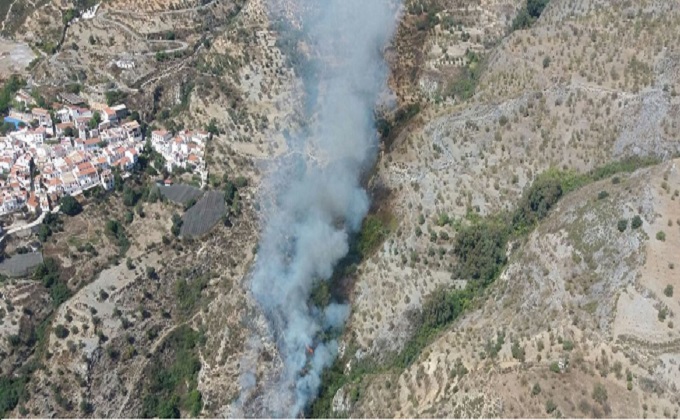 rubite incendio forestal