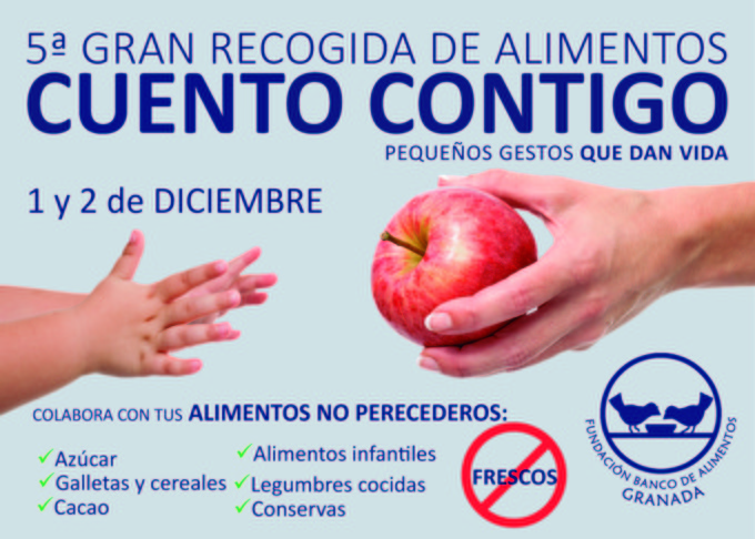 cartel recogida de alimentos