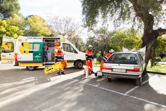 Simulacion accidente 061