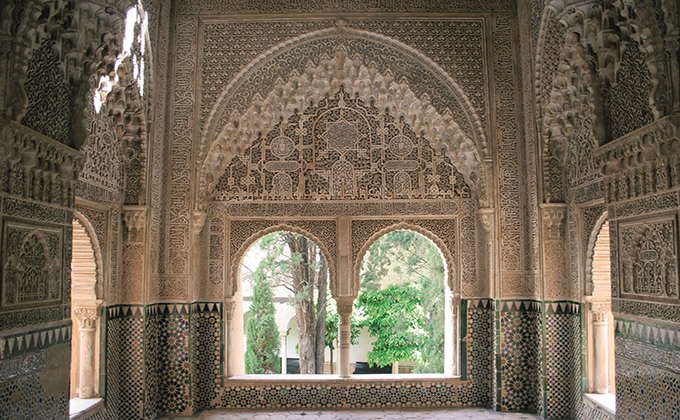 mosaicos alhambra paredes