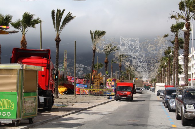 Recinto feria en La Herradura toma forma estos dias 18