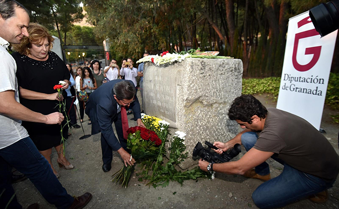 ofrenda floral a garcia lorca