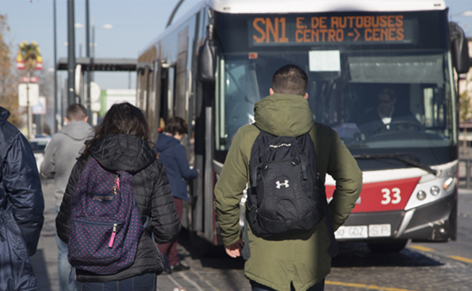 autobus-parada estacion