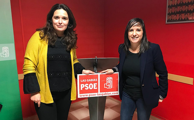 María Jesús Muñoz y Vanessa Polo PSOE Las Gabias