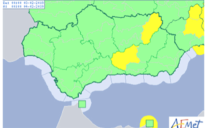 mapa aviso temperaturas minimas