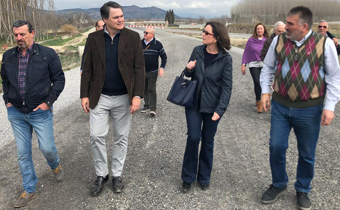 Carlos Rojas, Concha de Santa Ana y Juan Cobo visita tramo Santa Fe_Las Gabias 6.3.19