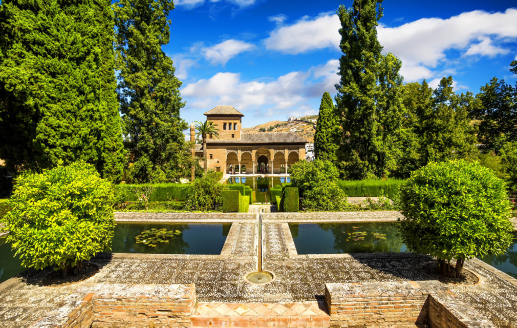 Partal Palace in La Alhambra,Granada (Andalusia), Spain