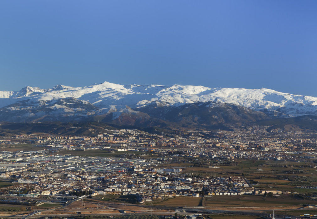 Panorámica de la ciudad de Granada, España