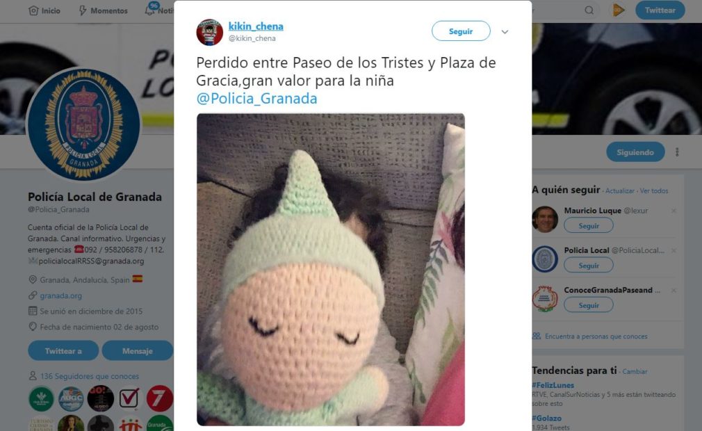 peluche perdido