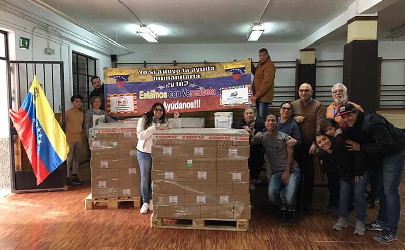 recogida medicamentos Asociación de Venezolanos Amigos del Mundo