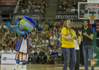 Espectáculo de los Harlem Globetrotters en el palacio de los deportes de Granada