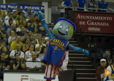 Espectáculo de los Harlem Globetrotters en el palacio de los deportes de Granada