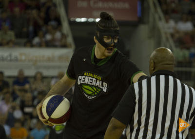 Espectáculo de los Harlem Globetrotters en el palacio de los deportes de Granada