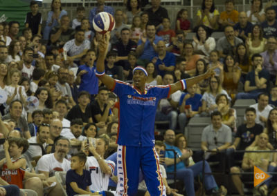 Espectáculo de los Harlem Globetrotters en el palacio de los deportes de Granada