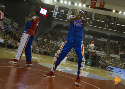 Espectáculo de los Harlem Globetrotters en el palacio de los deportes de Granada