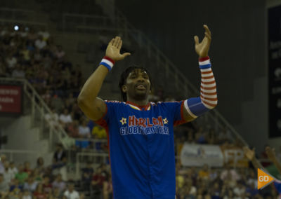 Espectáculo de los Harlem Globetrotters en el palacio de los deportes de Granada