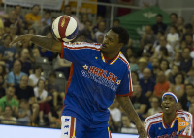 Espectáculo de los Harlem Globetrotters en el palacio de los deportes de Granada