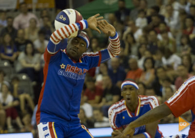 Espectáculo de los Harlem Globetrotters en el palacio de los deportes de Granada