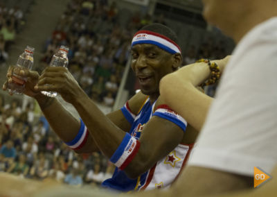 Espectáculo de los Harlem Globetrotters en el palacio de los deportes de Granada