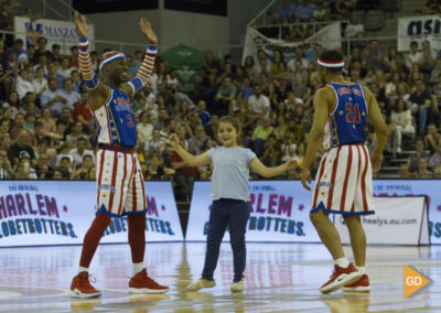 Espectáculo de los Harlem Globetrotters en el palacio de los deportes de Granada