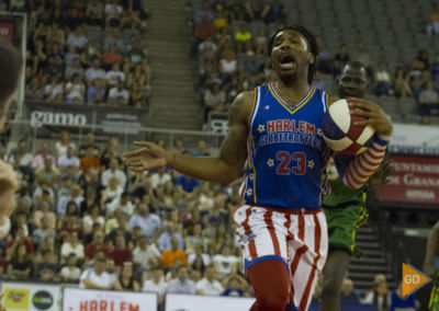 Espectáculo de los Harlem Globetrotters en el palacio de los deportes de Granada